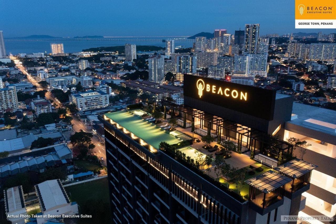 Skypool With Seaview 8Pax Beacon Executive Suites - Georgetown City Centre - 3Km To Komtar エクステリア 写真